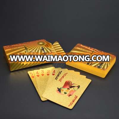 Factory Price 24K Gold Plated playing Cards For Dubai Souvenir