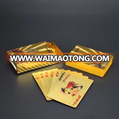 Wholesale Dubai Famous Building Colorful Gold Plated Poker Card For Tourist Souvenir