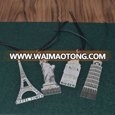 Custom Dubai famous building metal bookmarks