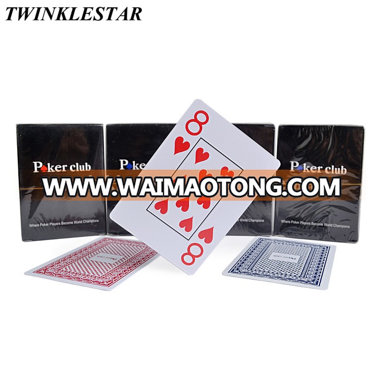 In Stock Casino Poker Cards Poker Club Jumbo Index 100% Waterproof PVC Plastic Playing Cards