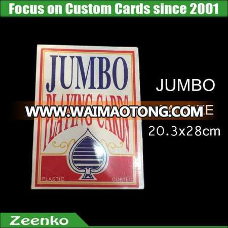 H001 A4 size Jumbo huge playing cards thick paper playing cards